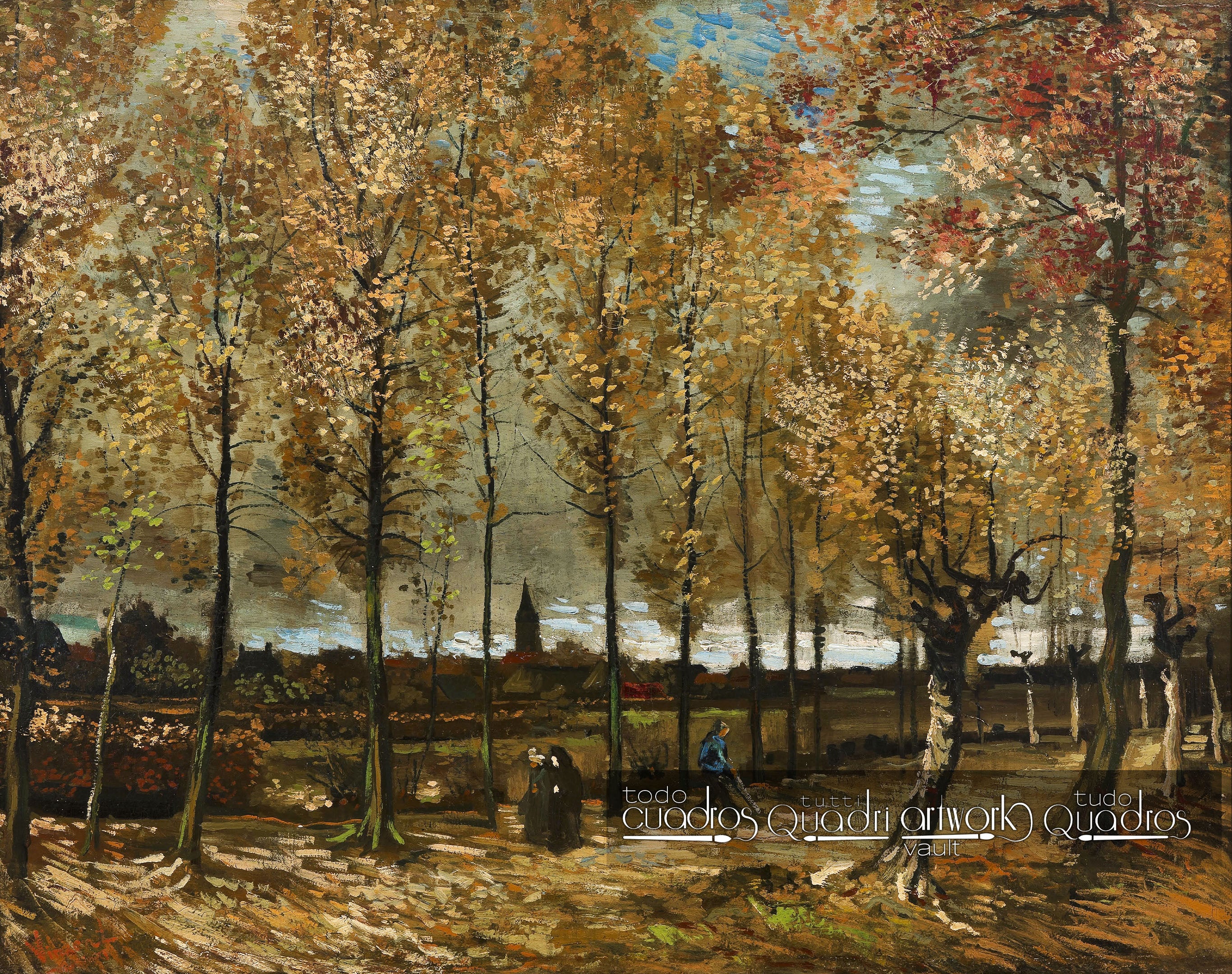 Pappeln in Nuenen, Van-Gogh
