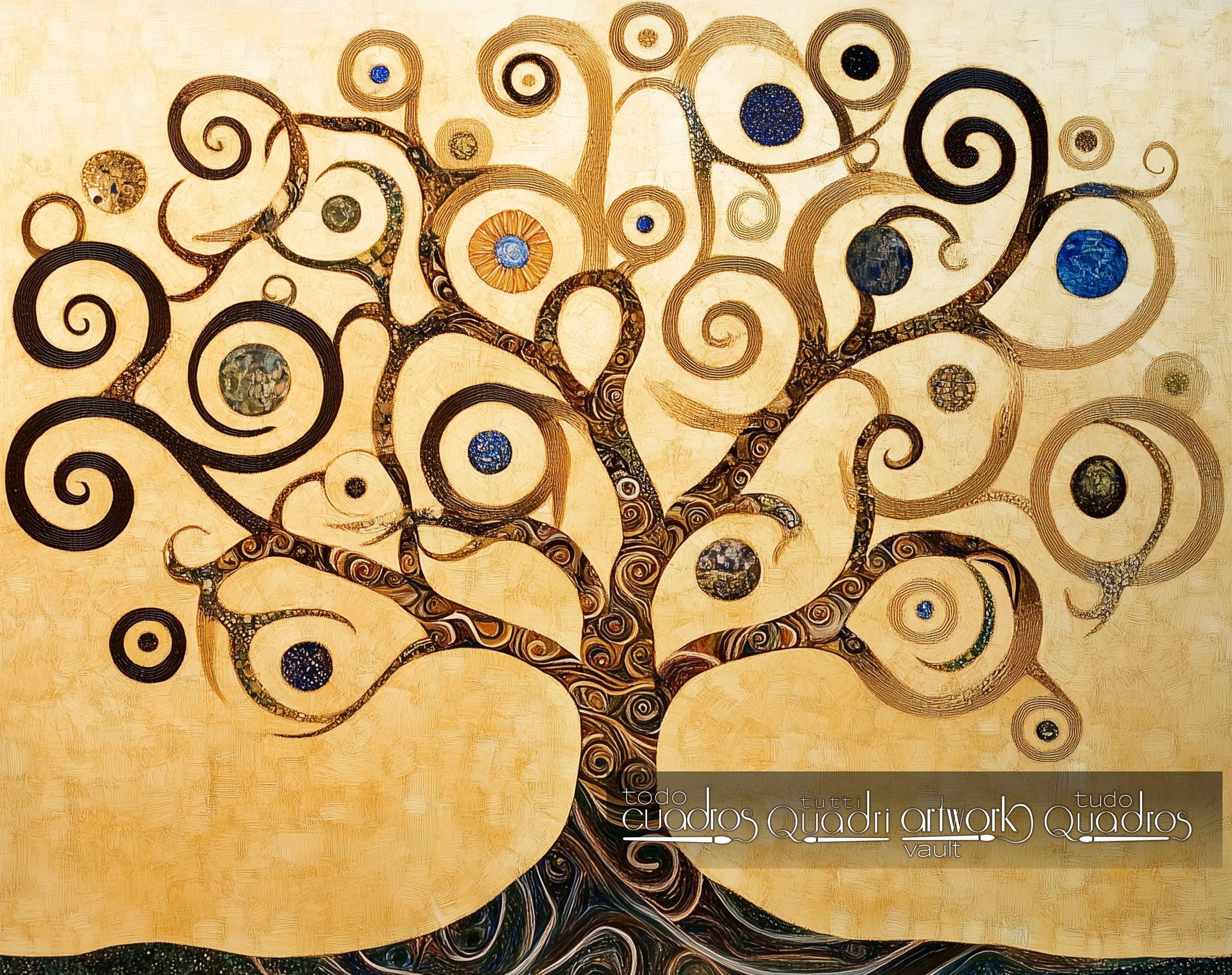 Der ewige Baum, im Stil von Klimt