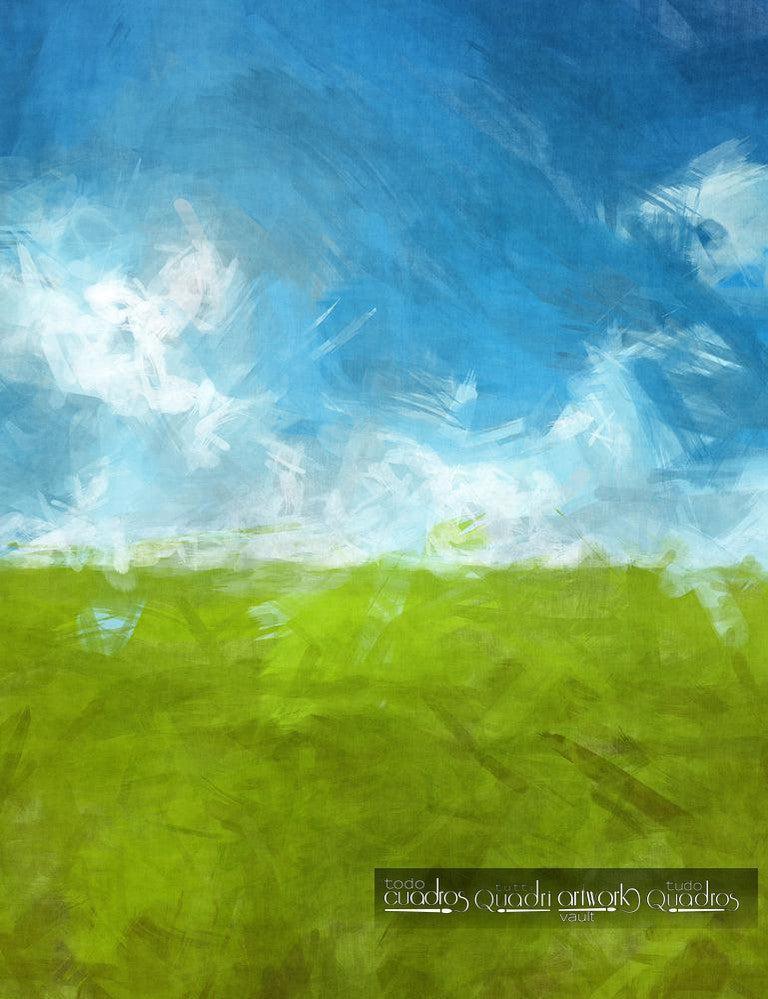 Gras und Himmel, Abstrakt