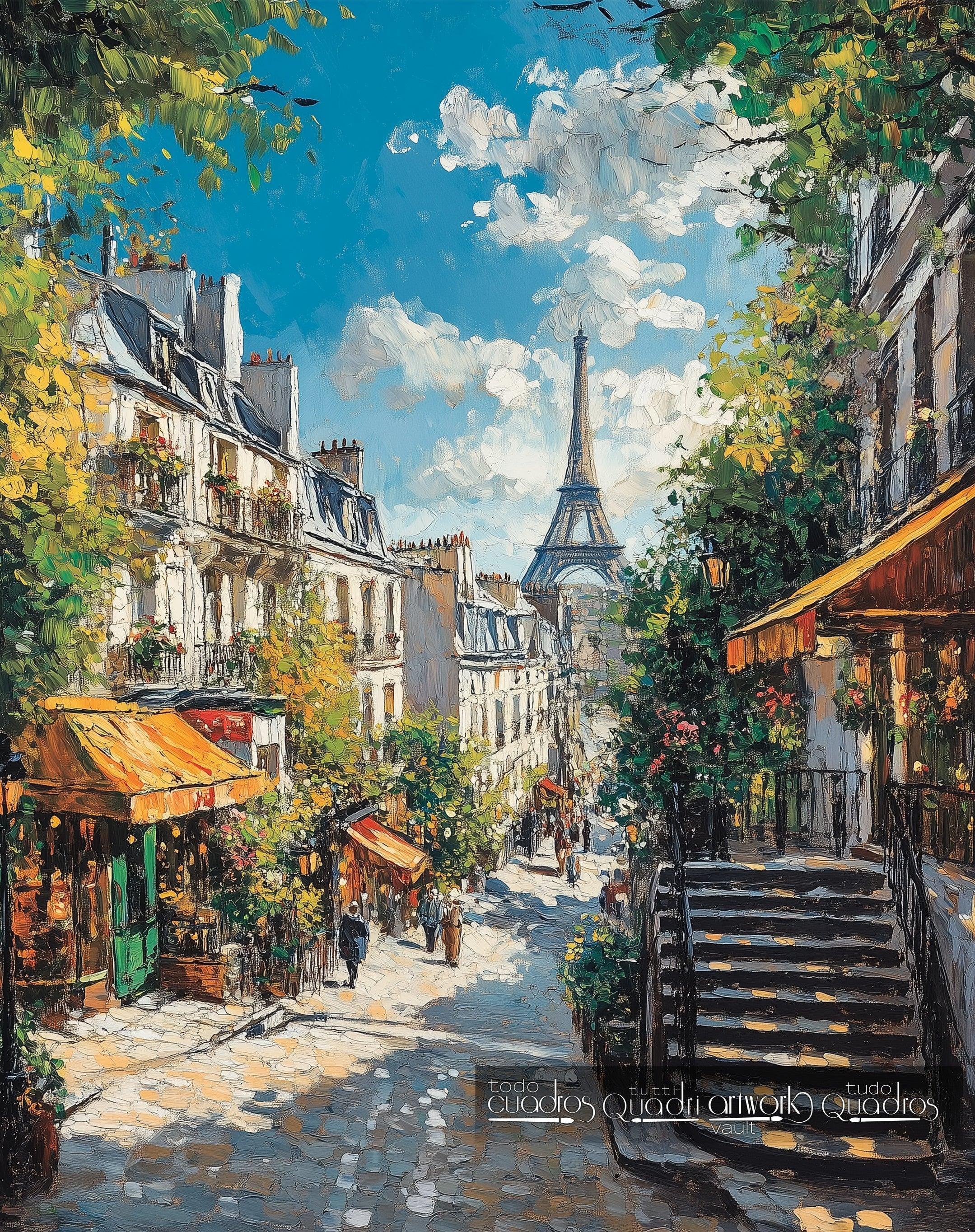 Pariser Charme, im Stil von Monet