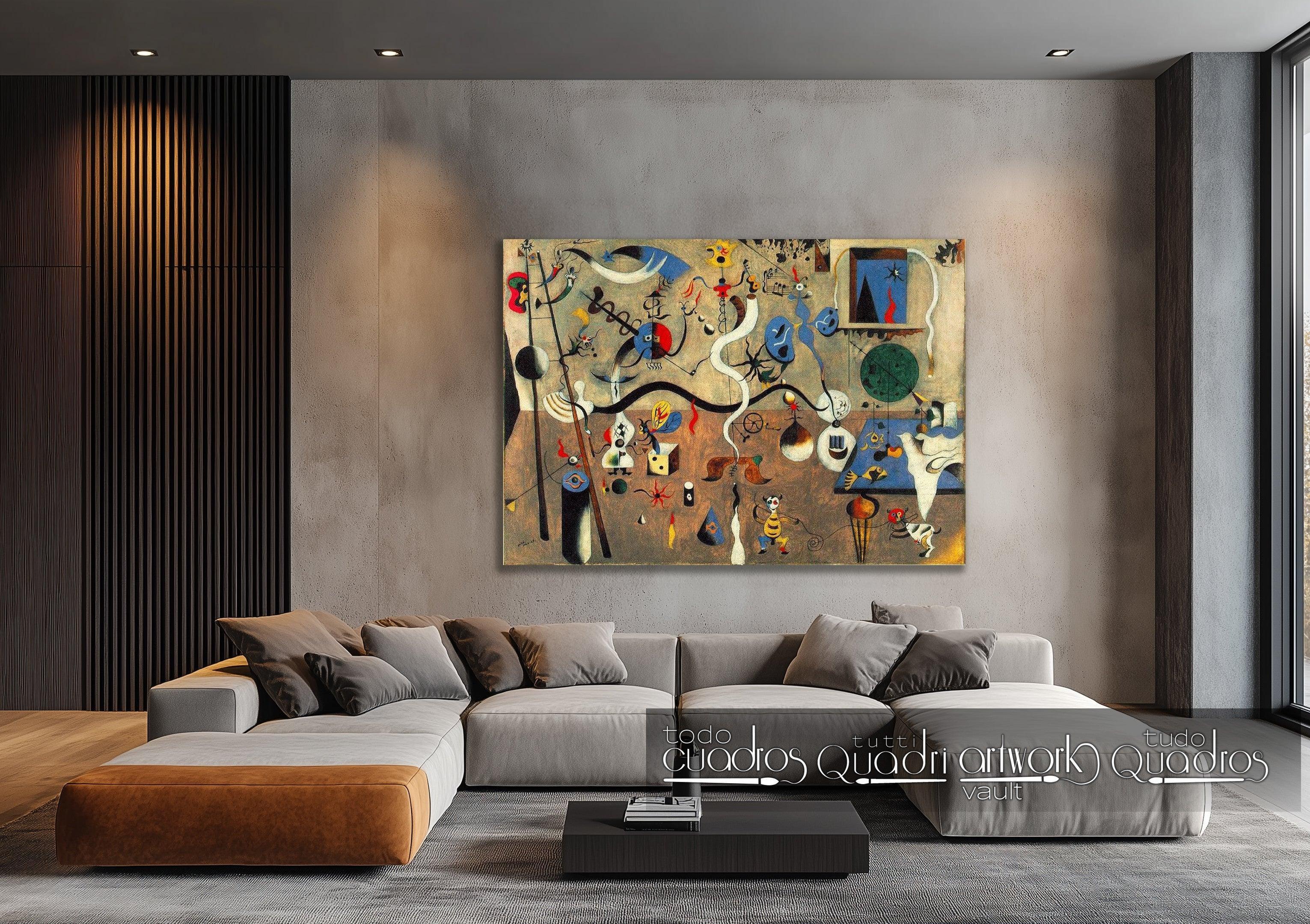 Karneval des Harlekins, Miró
