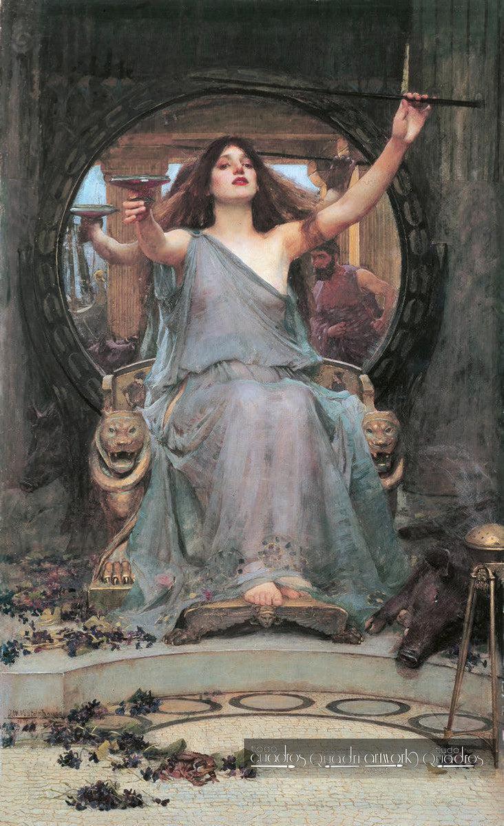Kirke bietet Odysseus den Becher an, Waterhouse