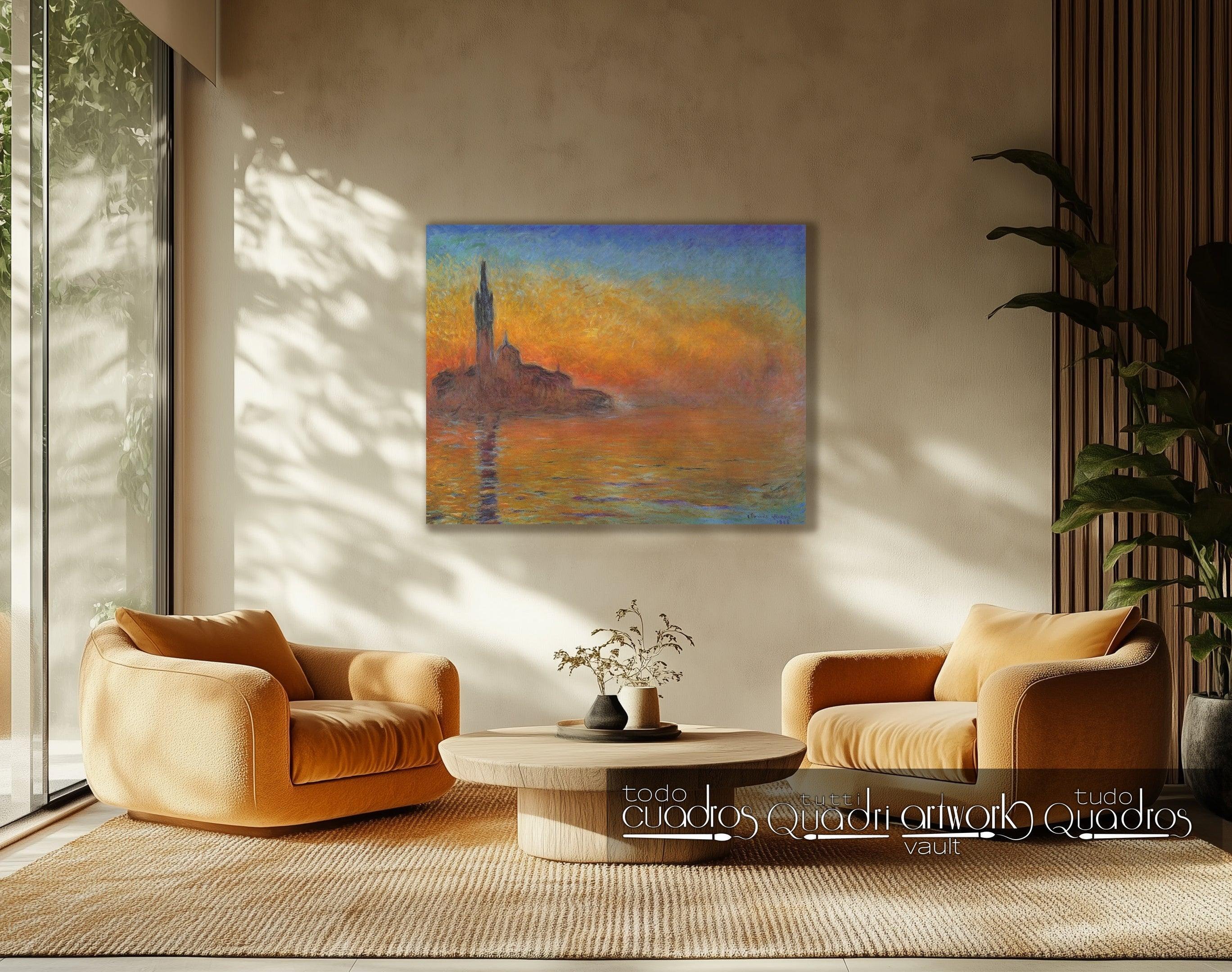 San Giorgio Maggiore bei Dämmerung, Monet