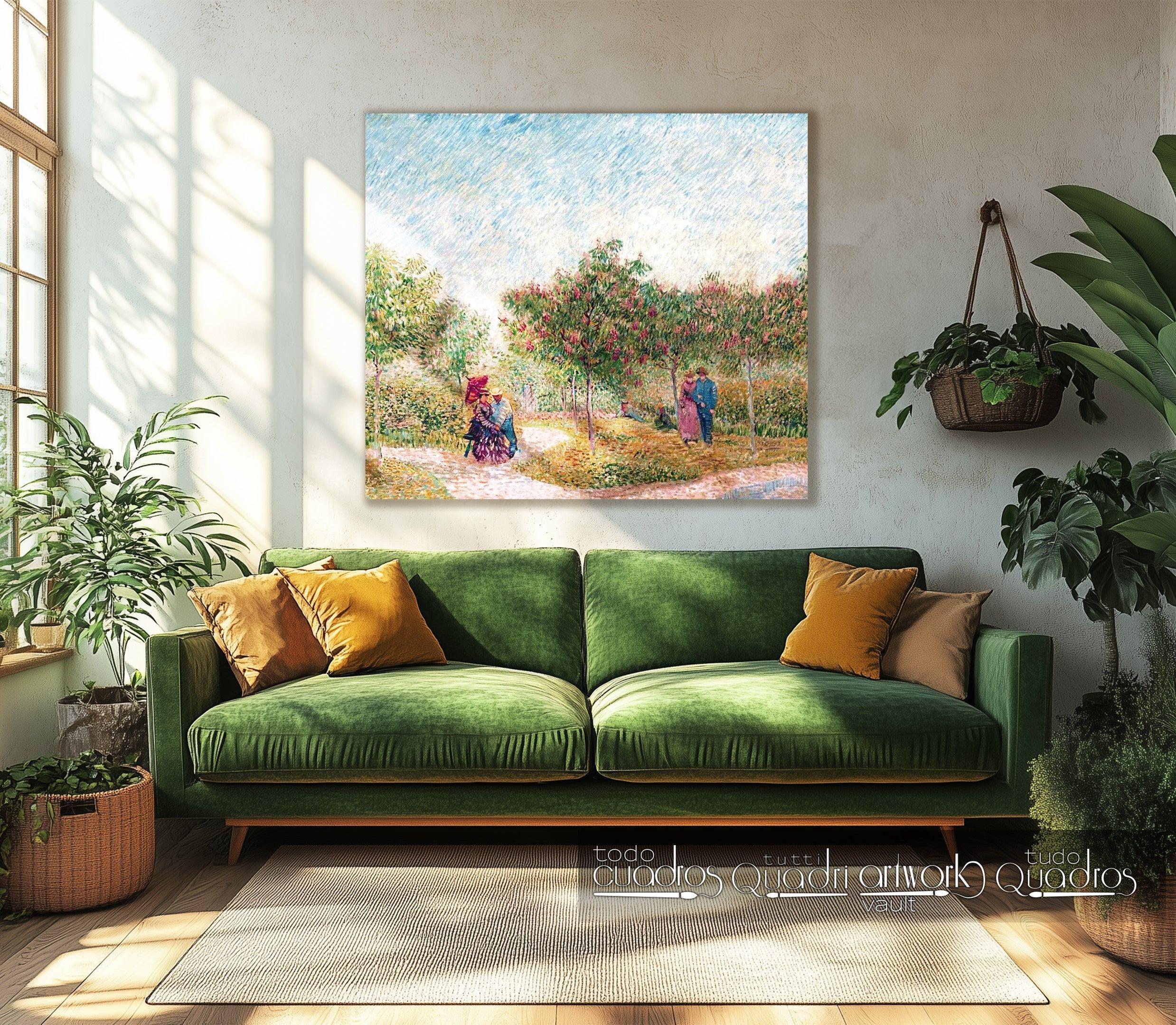 Garten von Montmartre mit Liebespaar, Van Gogh
