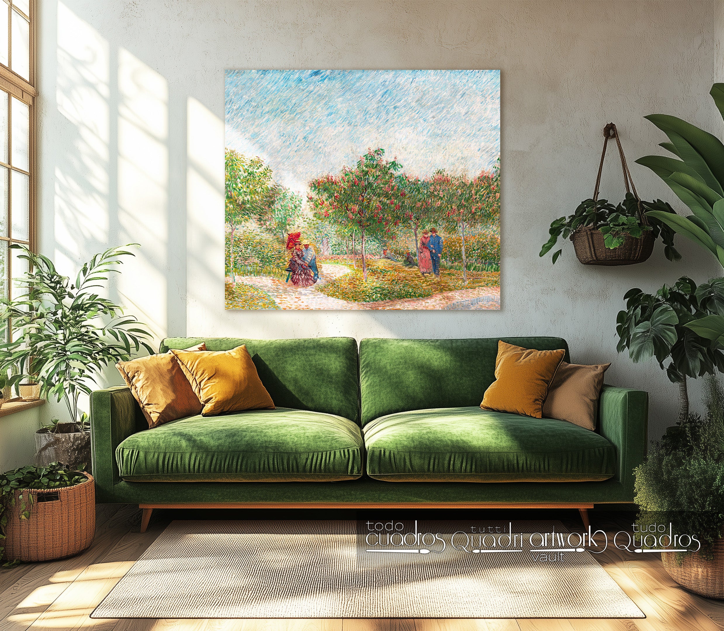 Garten von Montmartre mit Liebespaar, Van Gogh