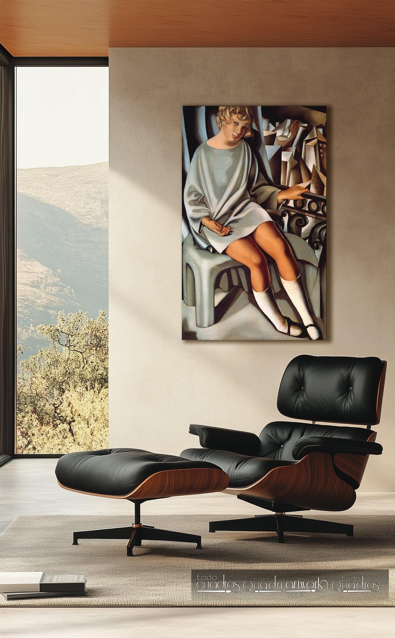 Kizette auf dem Balkon, Lempicka
