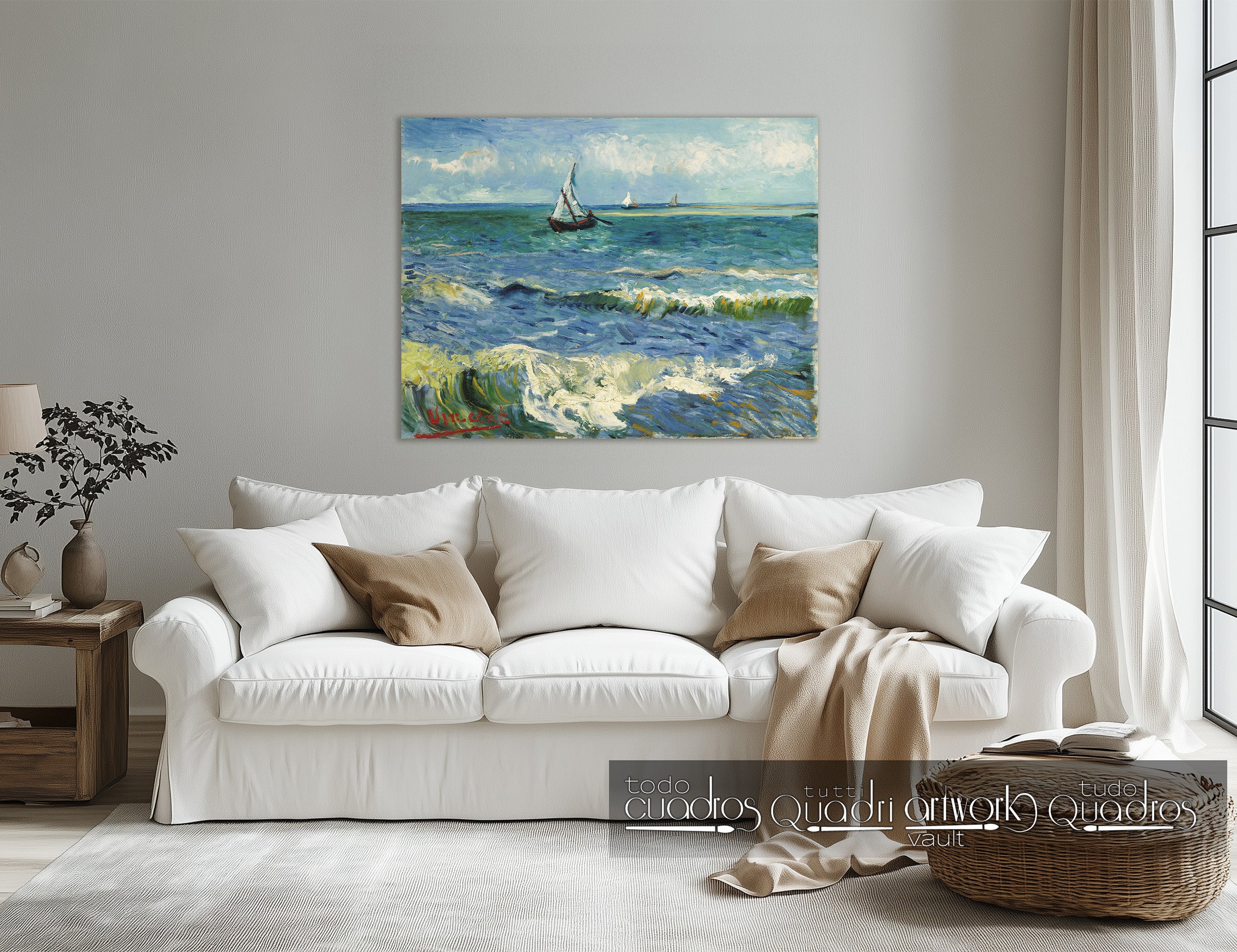 Fischerboote bei Saintes-Maries, Van Gogh