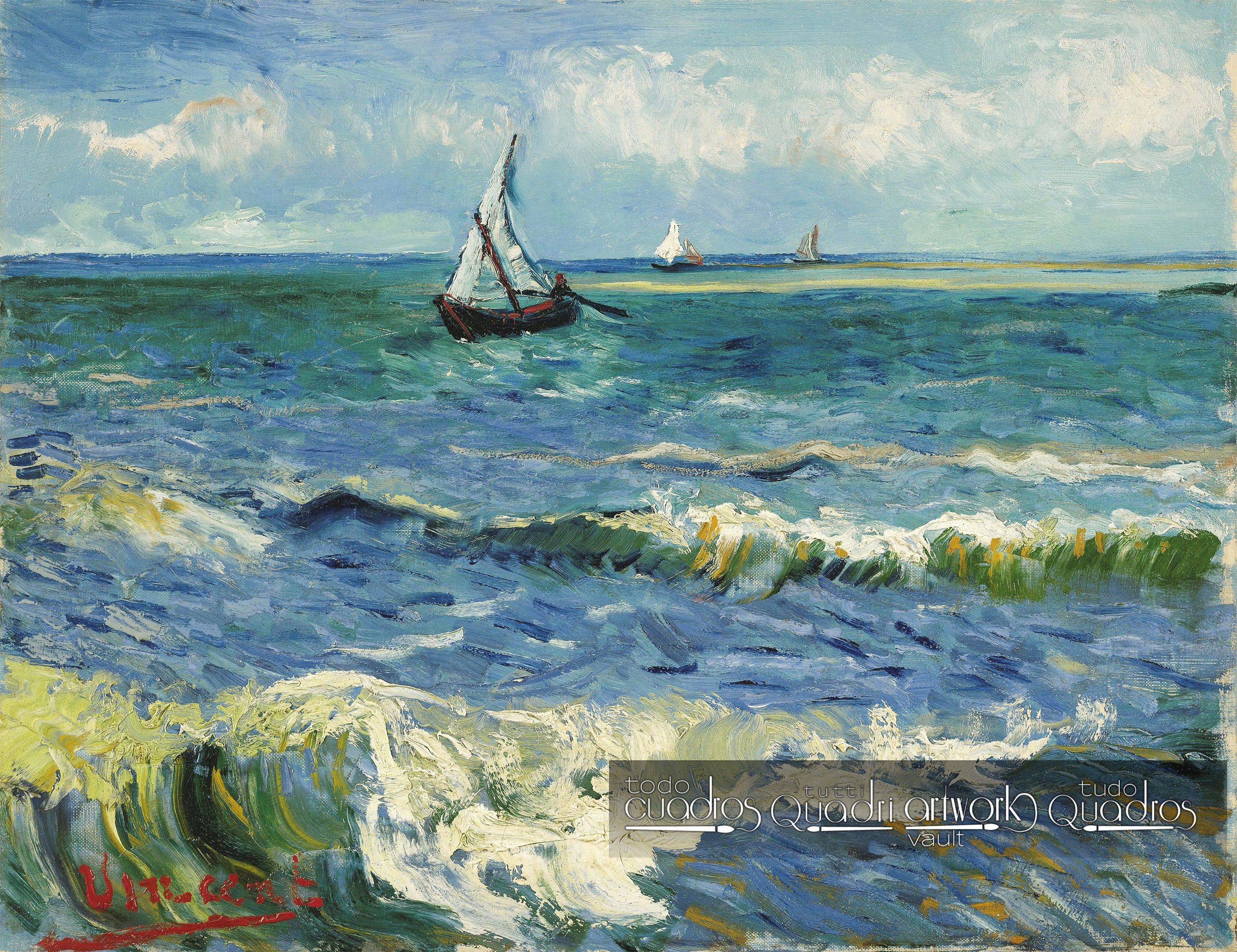 Fischerboote bei Saintes-Maries, Van Gogh