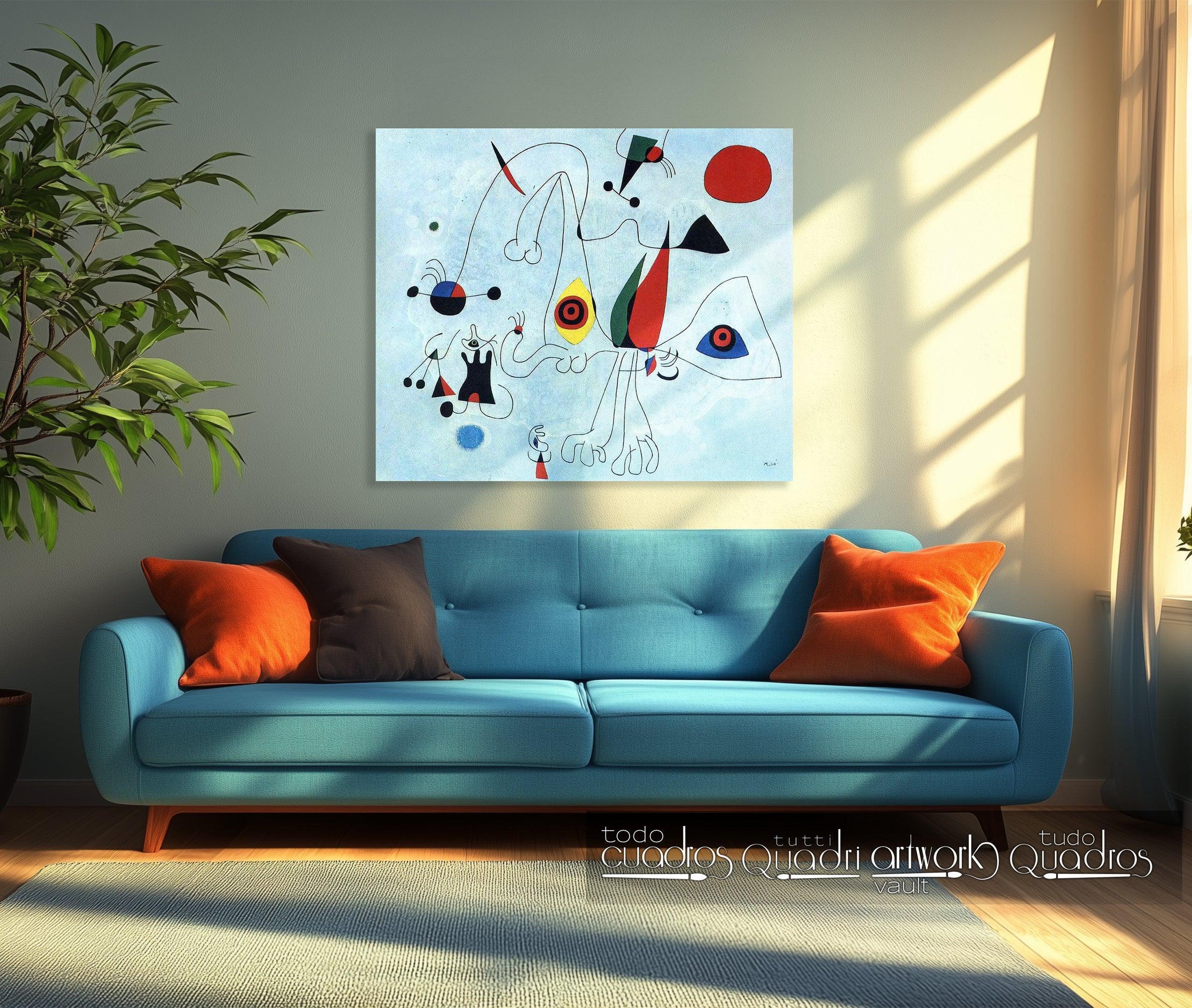 Frauen Und Vögel Im Morgengrauen, Miró