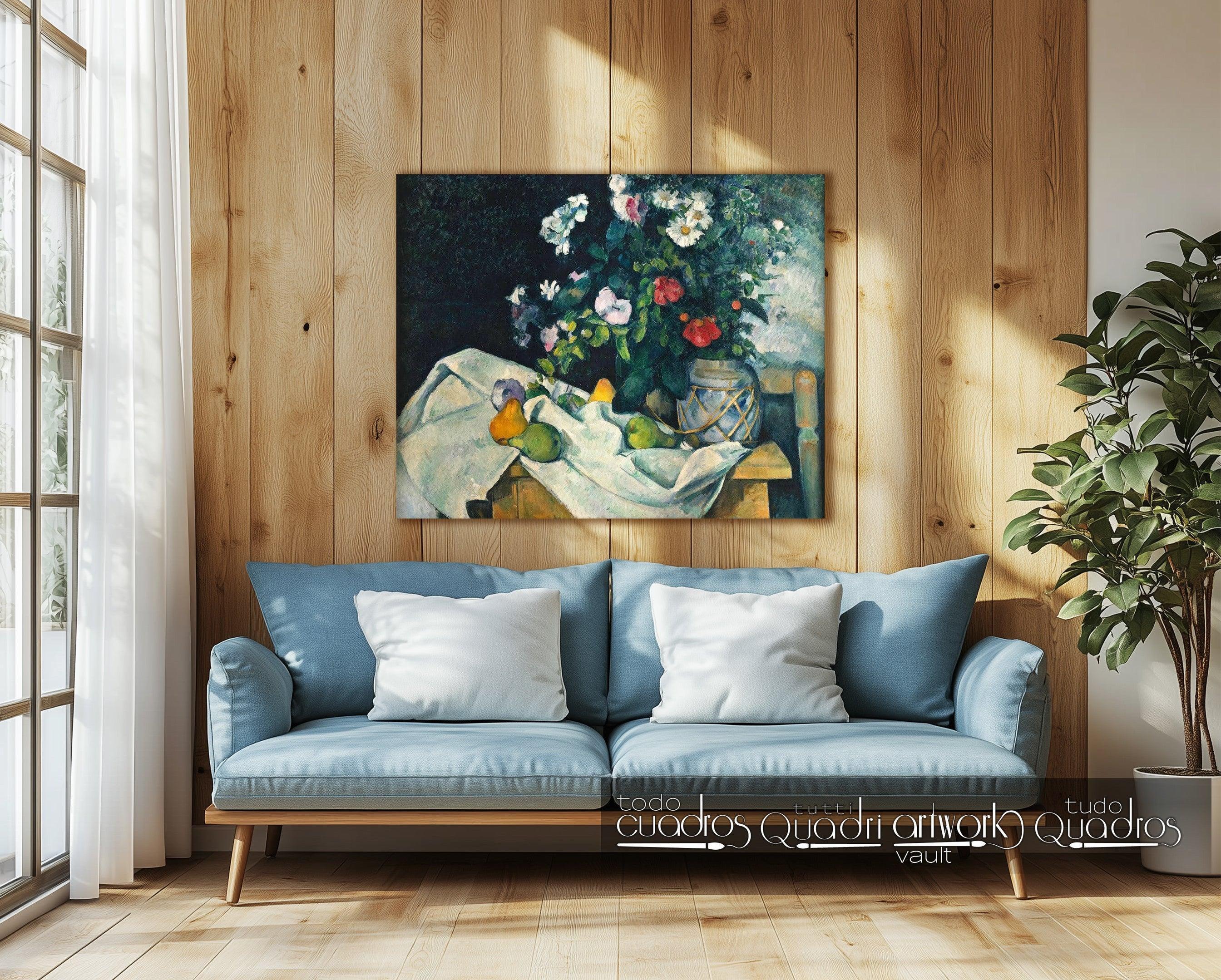 Stillleben mit Blumen und Früchten, Cézanne