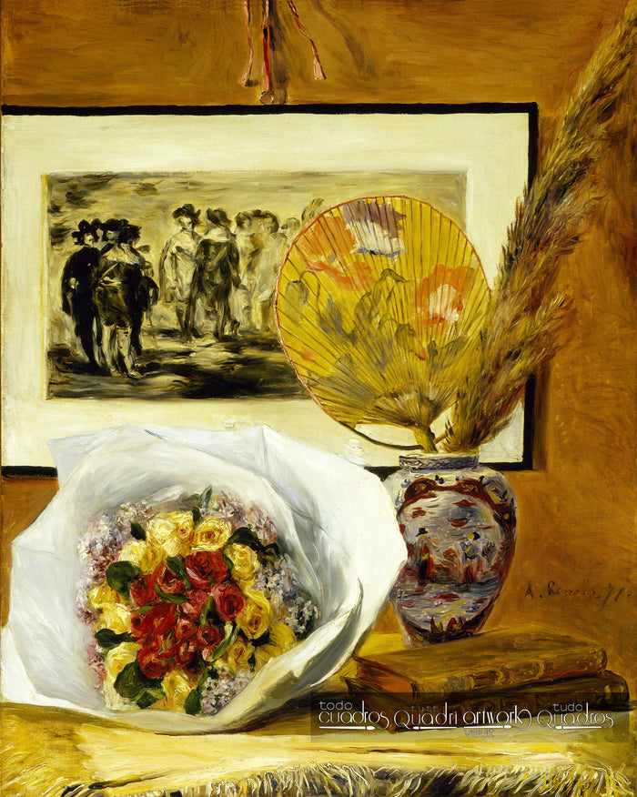 Stillleben und Blumenstrauß, Renoir