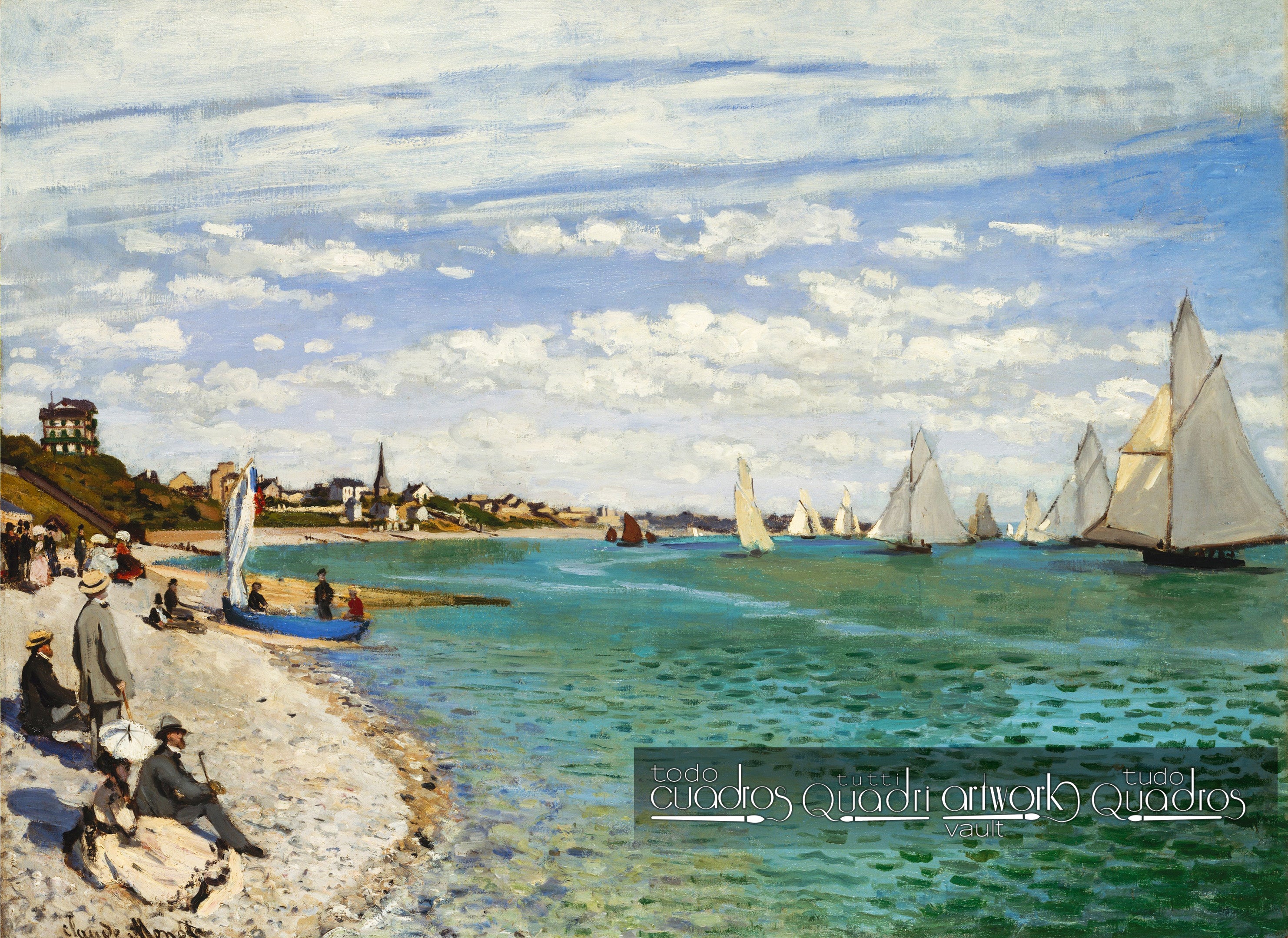 Regatta in Sainte-Adresse, Monet