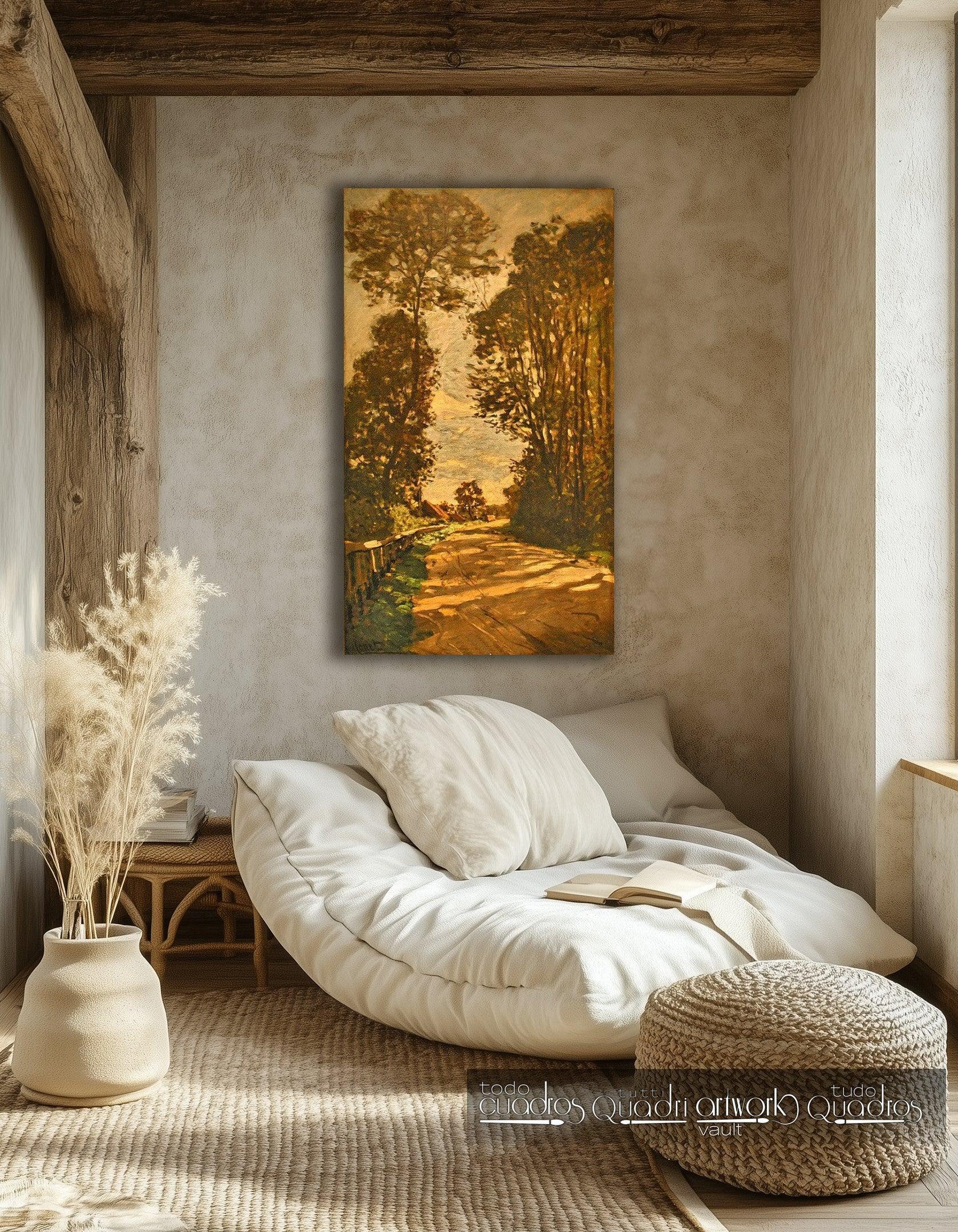 Weg zum Hof Saint-Siméon bei Honfleur, Monet