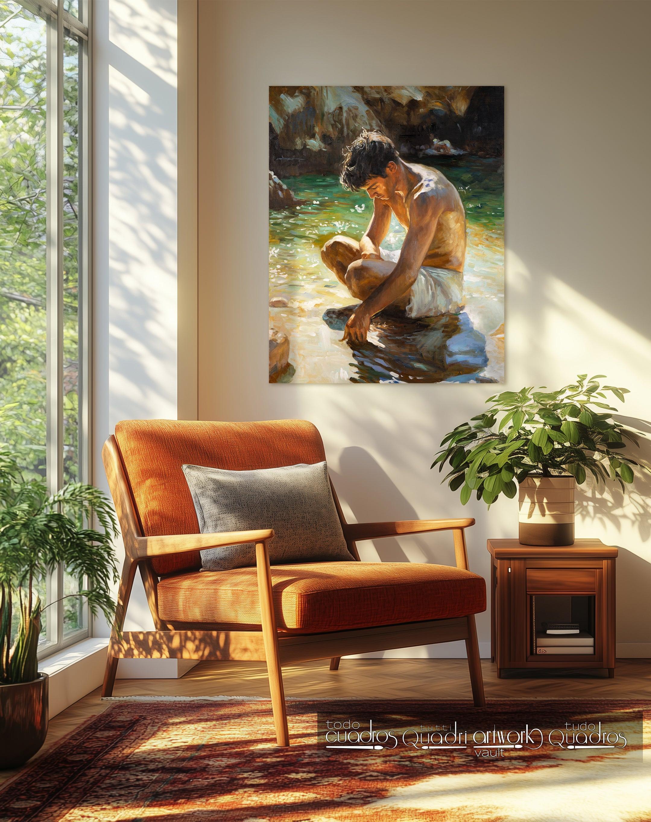 Unter der Sonne der Bucht, im Stil von Sorolla