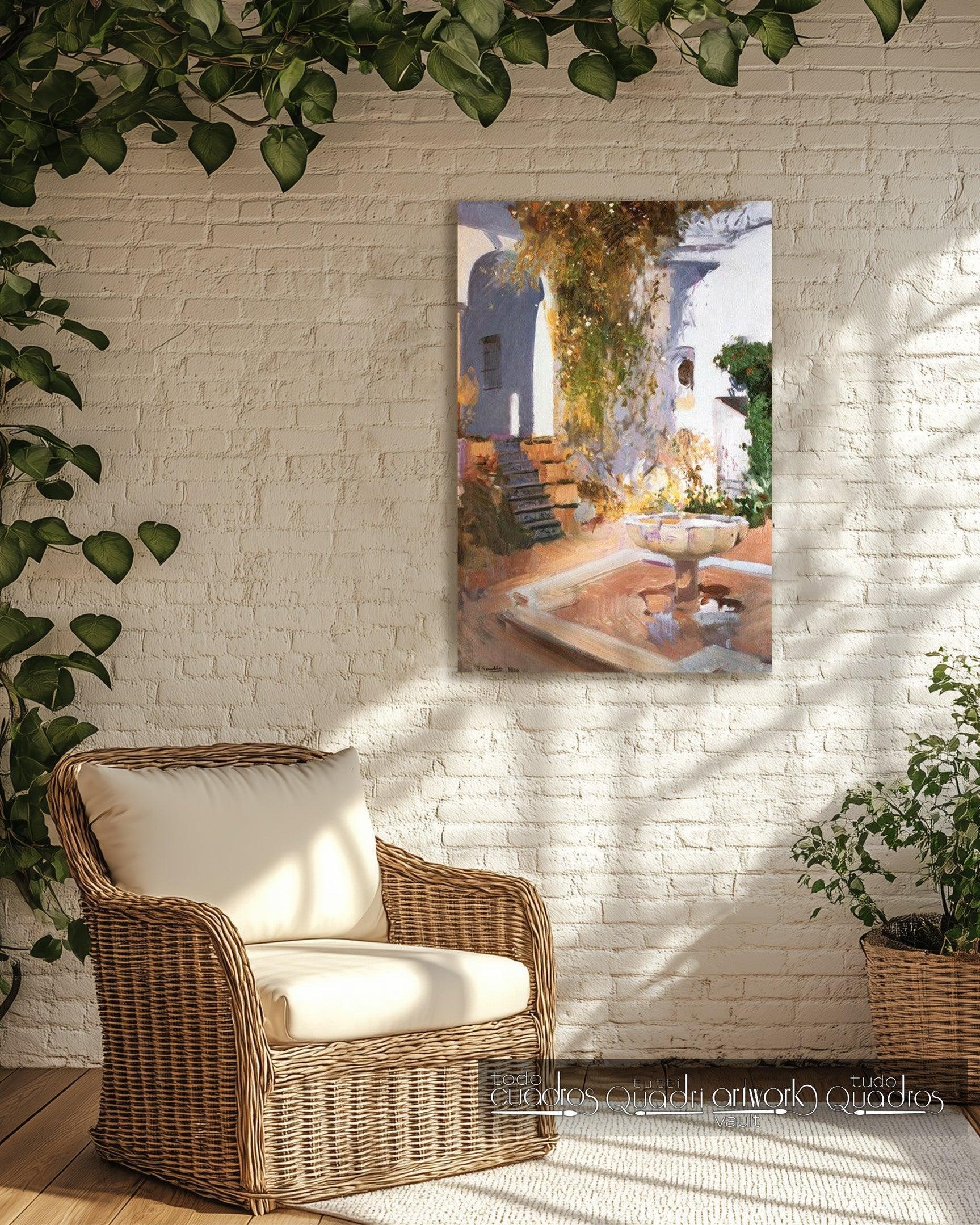 Grotte im Garten des Alcázar von Sevilla, Sorolla