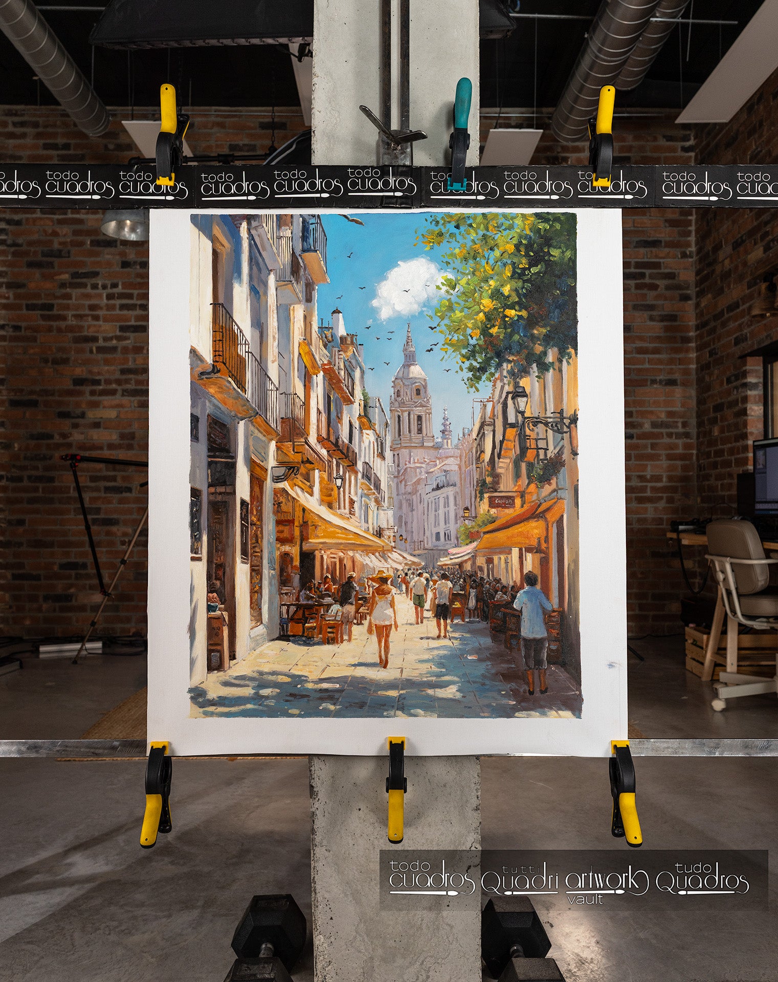 Stadt aus Sonne und Kalk, im Stil von Sorolla