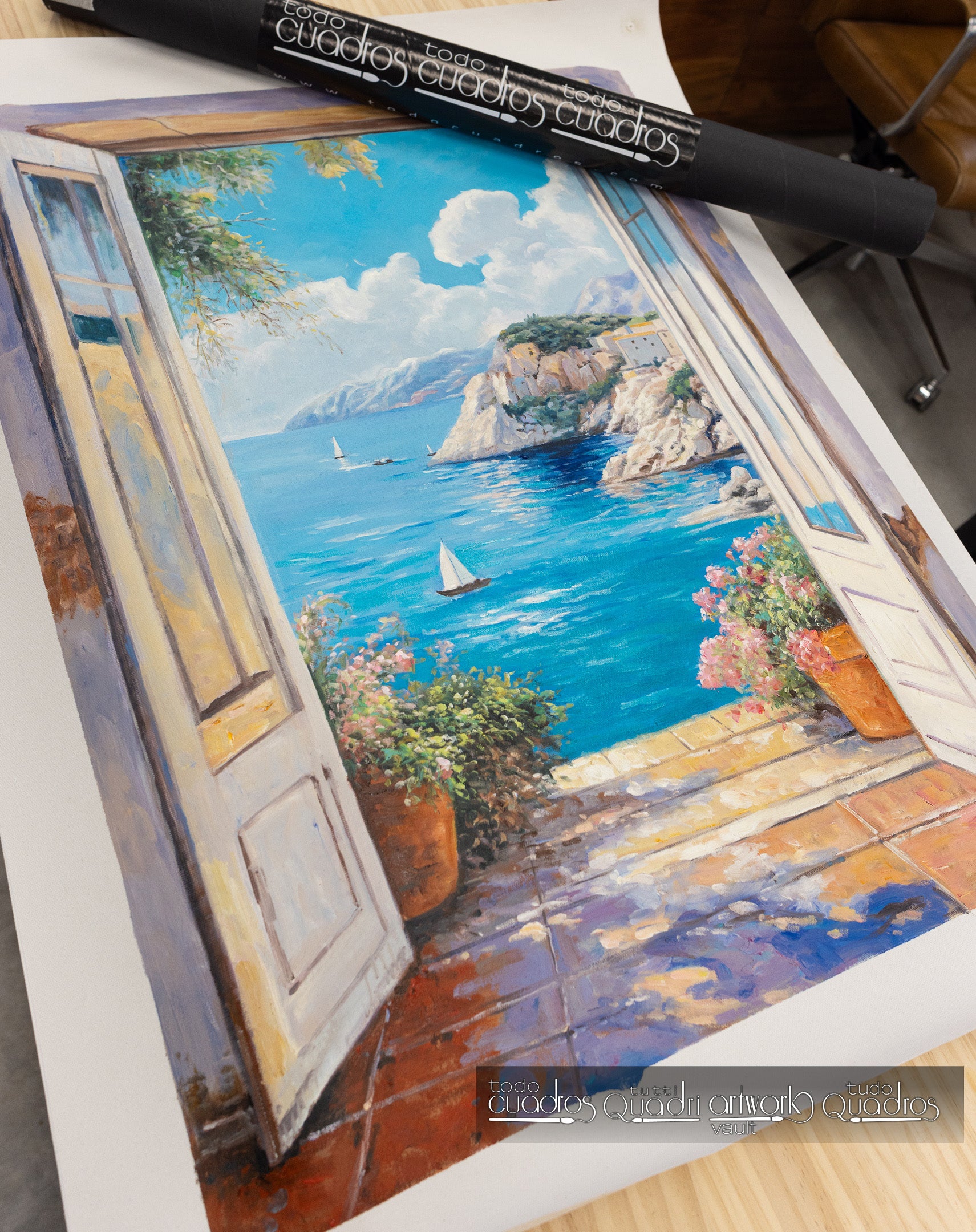 Tor zum Mittelmeer, im Stil von Sorolla
