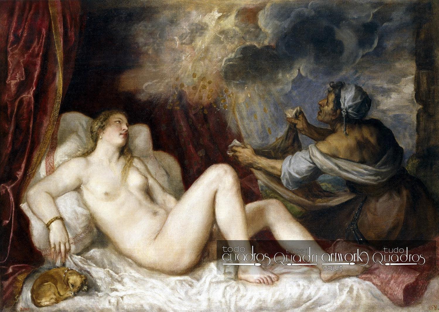 Danaë empfängt den Goldregen, Tizian