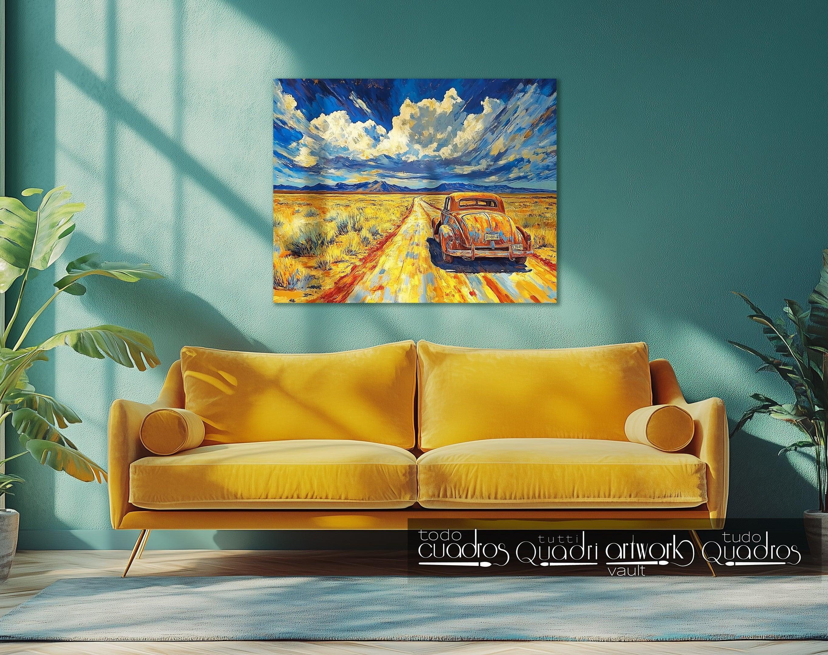 Weg zum Horizont, im modernen Stil von Van Gogh