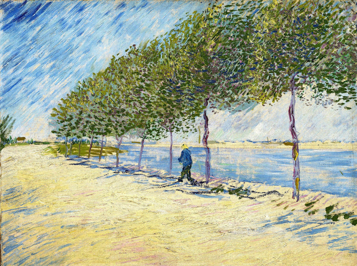 Spaziergang am Ufer der Seine bei Asnières, Van Gogh