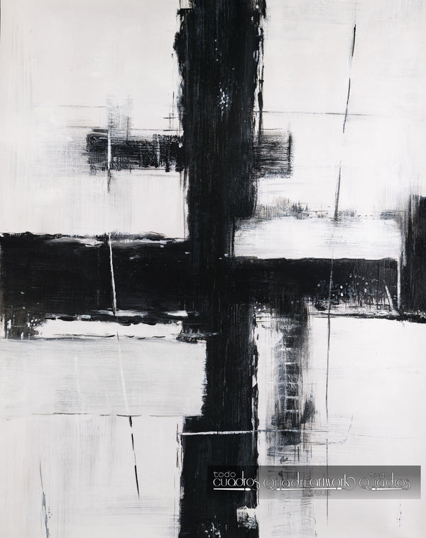 Kreuzung in Schwarz und Weiß