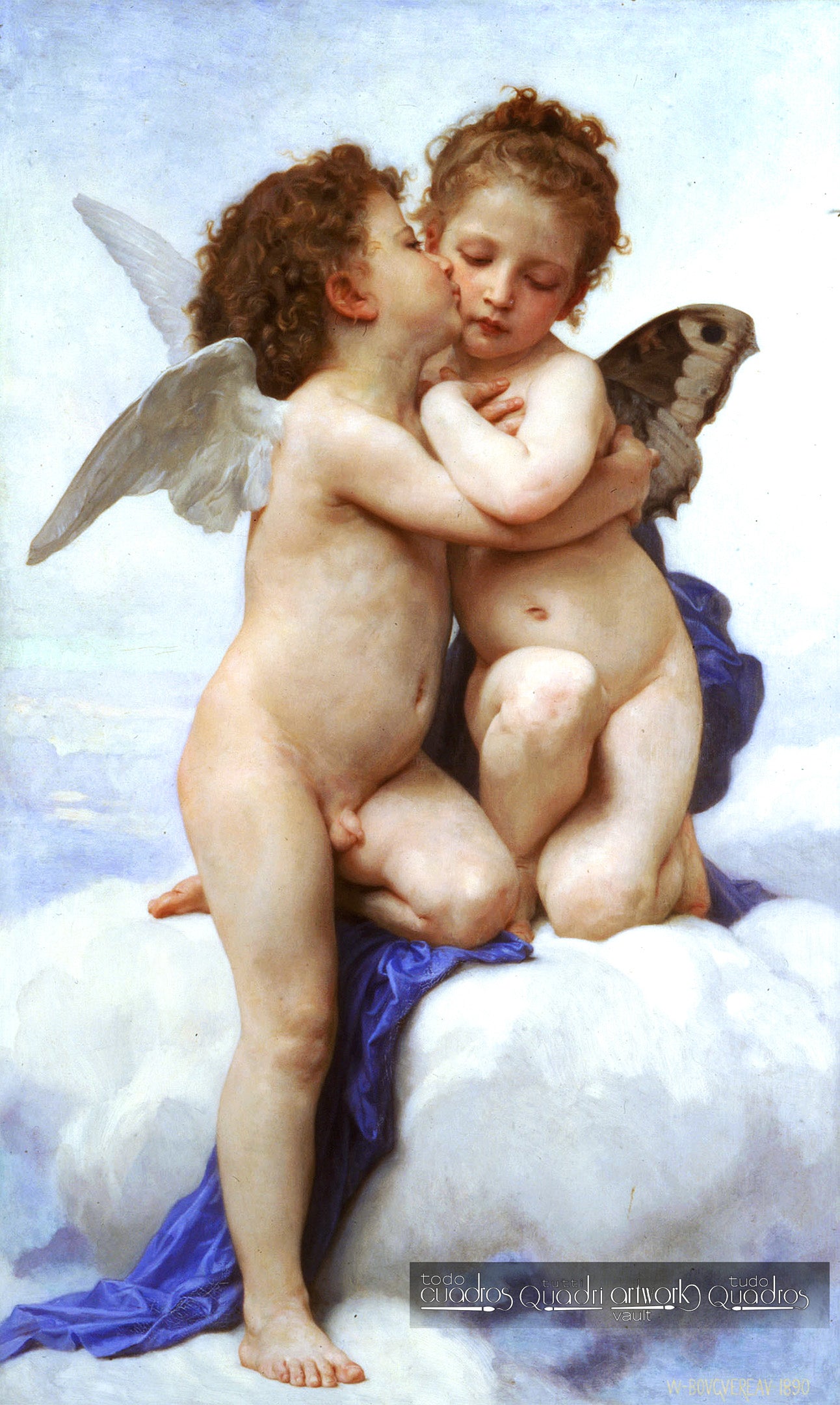 Amor und Psyche als Kinder, Bouguereau