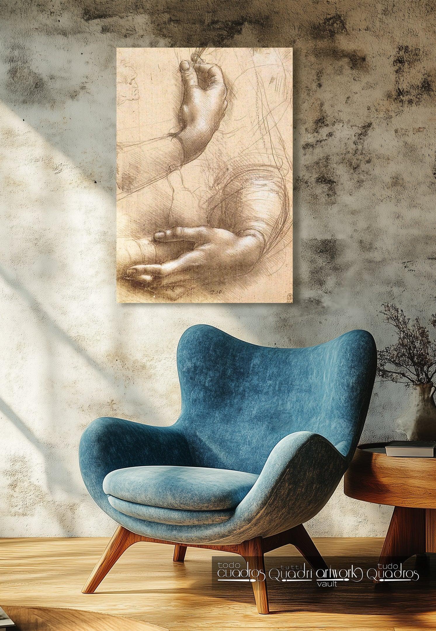 Untersuchung der Hände, Leonardo da Vinci