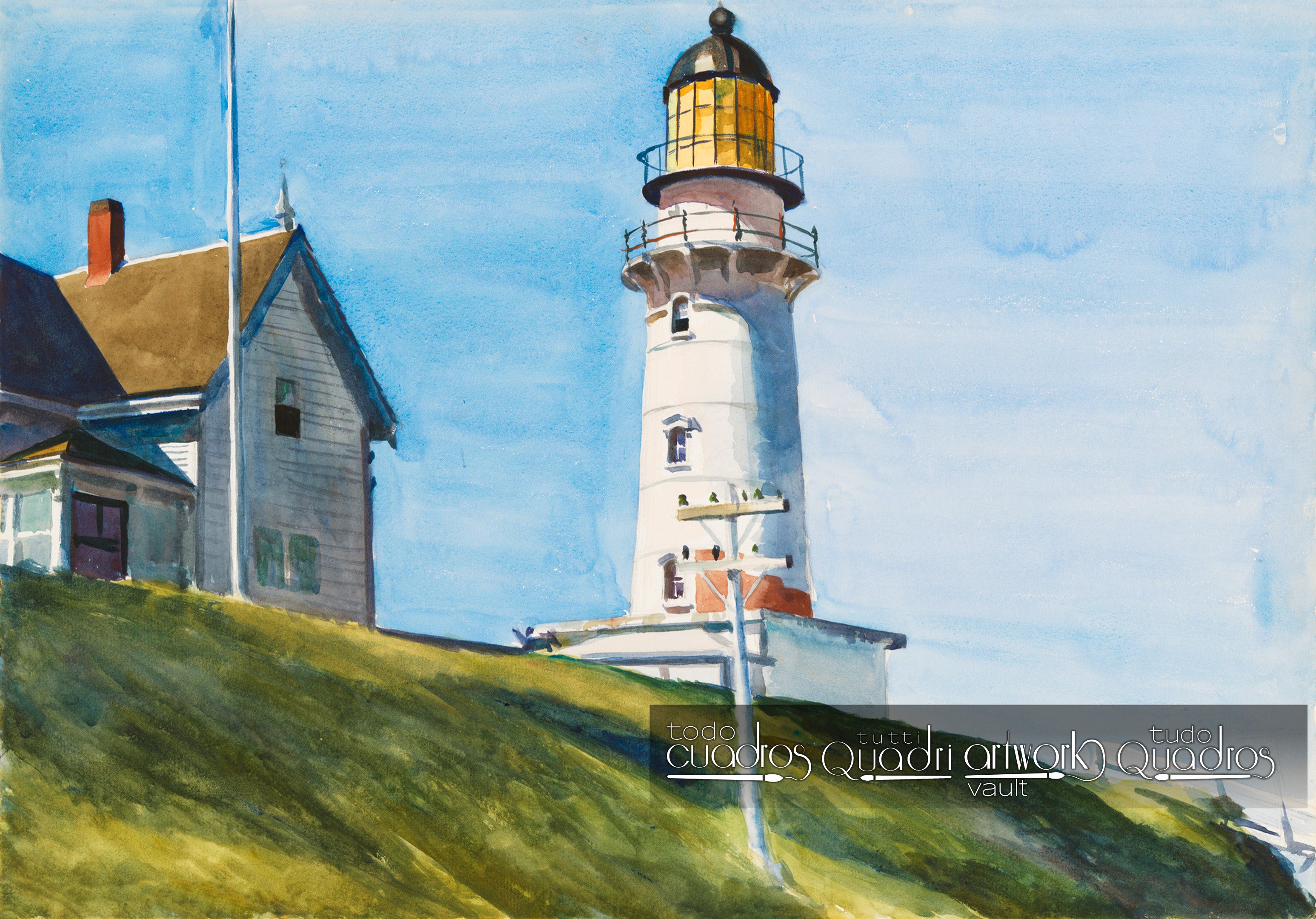 Leuchtturm mit zwei Lichtern, Hopper