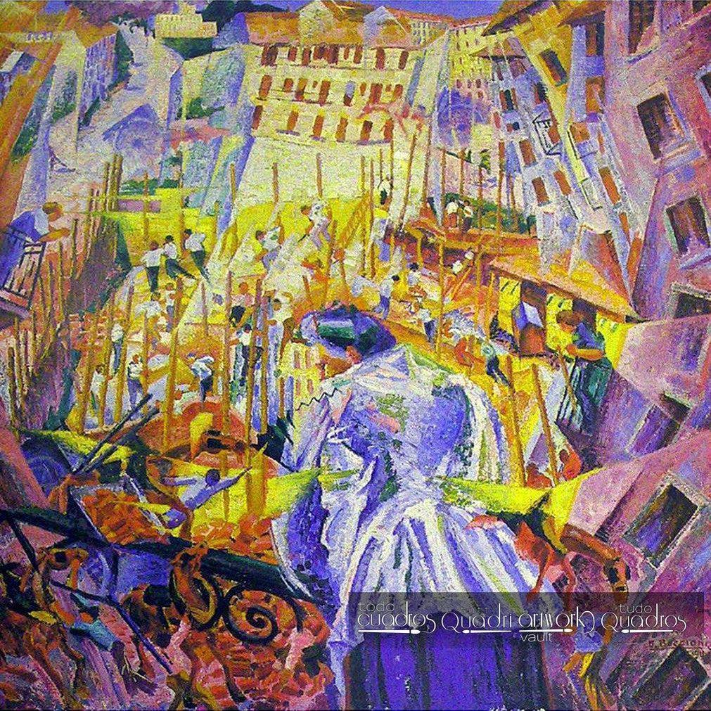 Die Straße tritt ins Haus ein, Boccioni