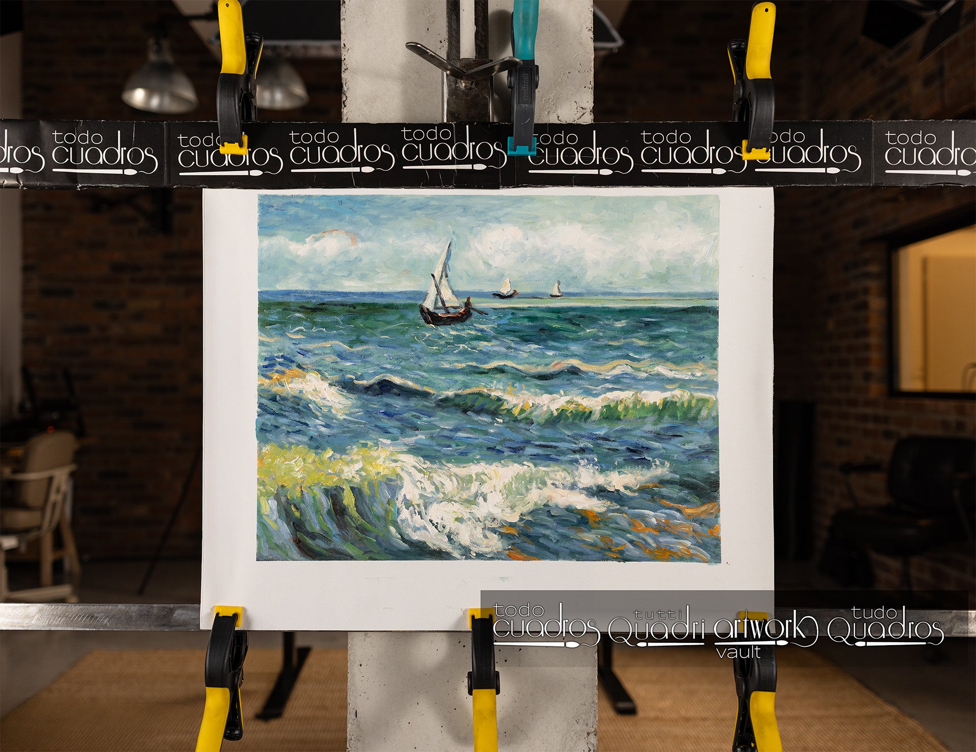 Fischerboote bei Saintes-Maries, Van Gogh