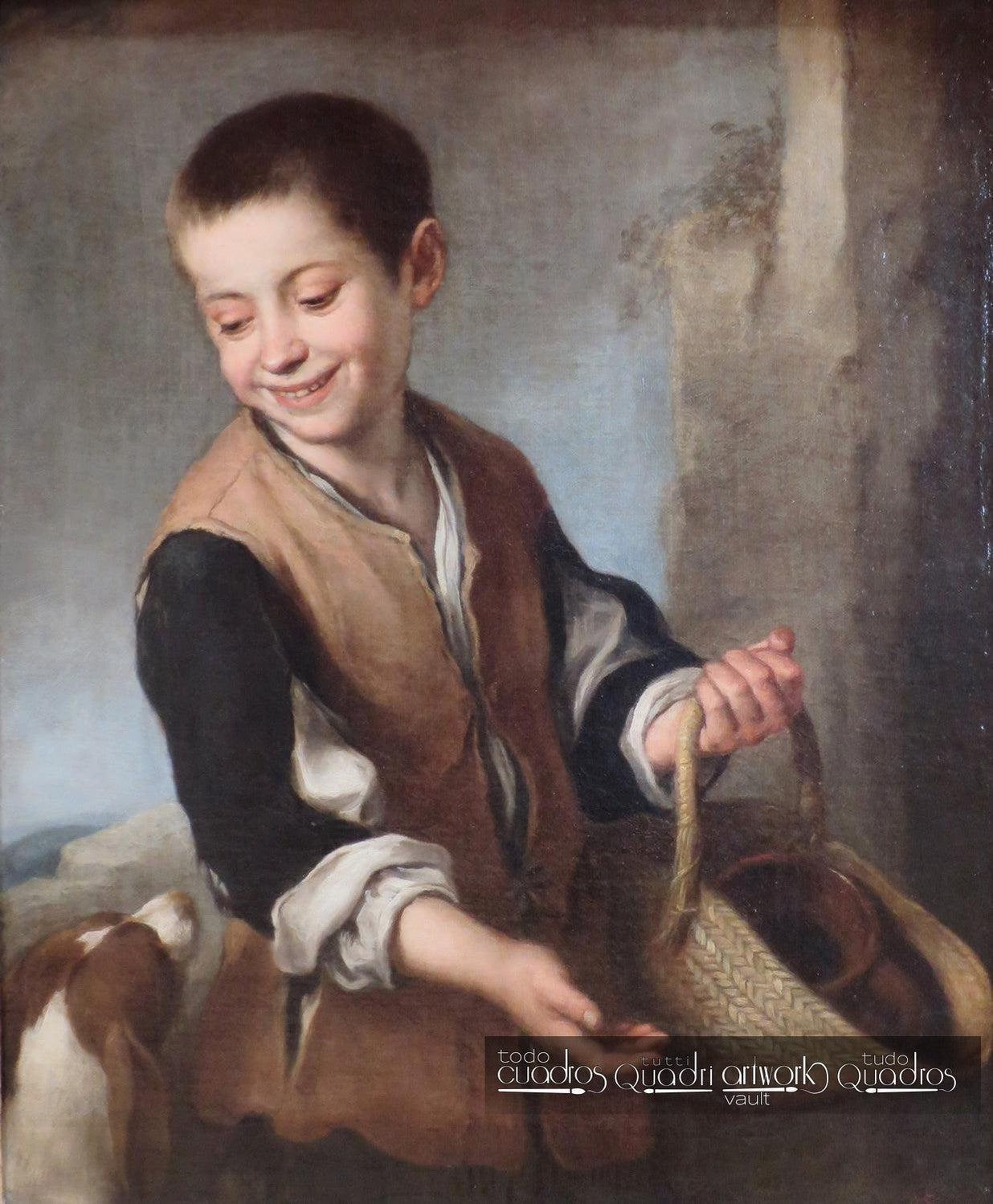 Knabe und Hund, Murillo