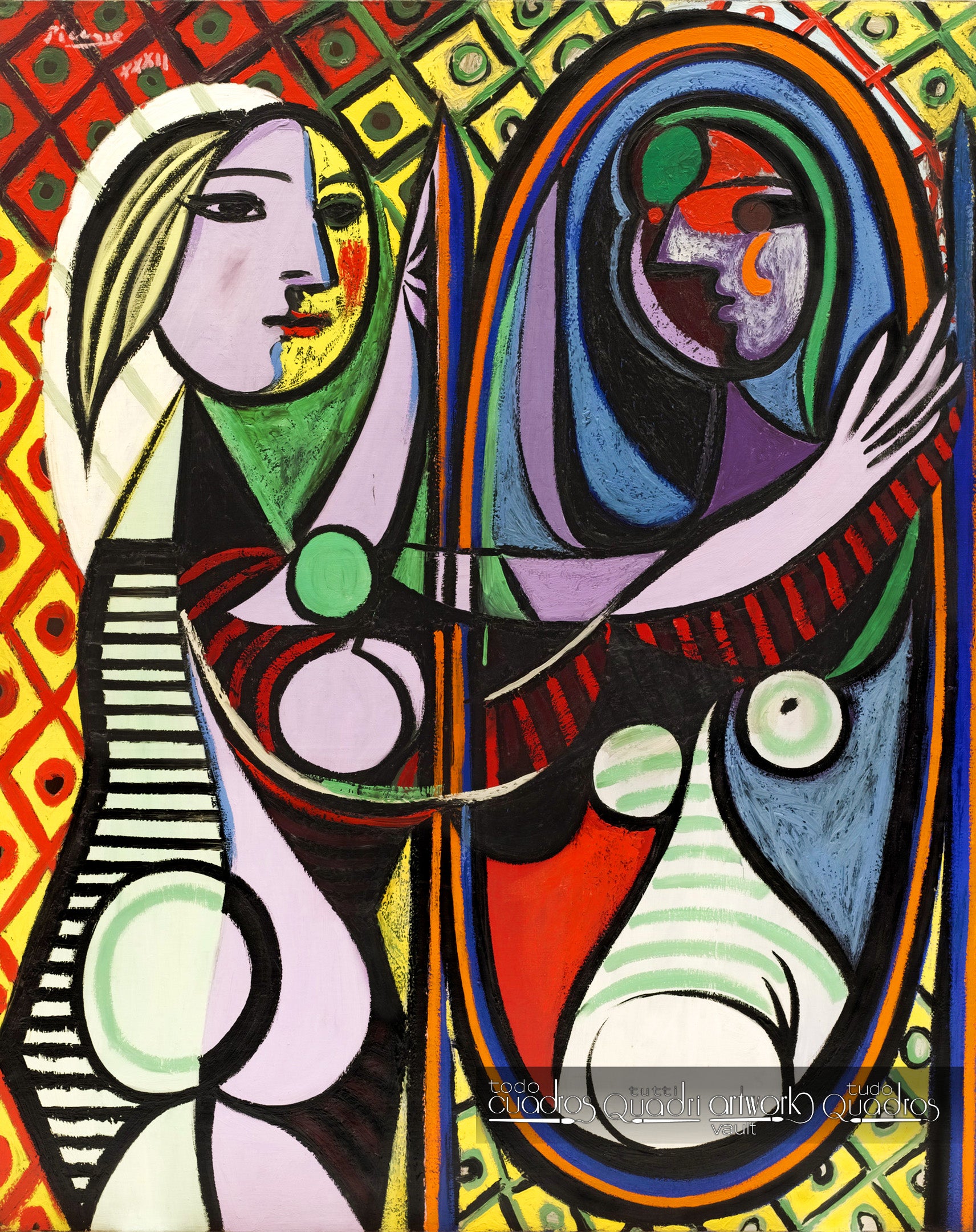 Mädchen vor dem Spiegel, Picasso