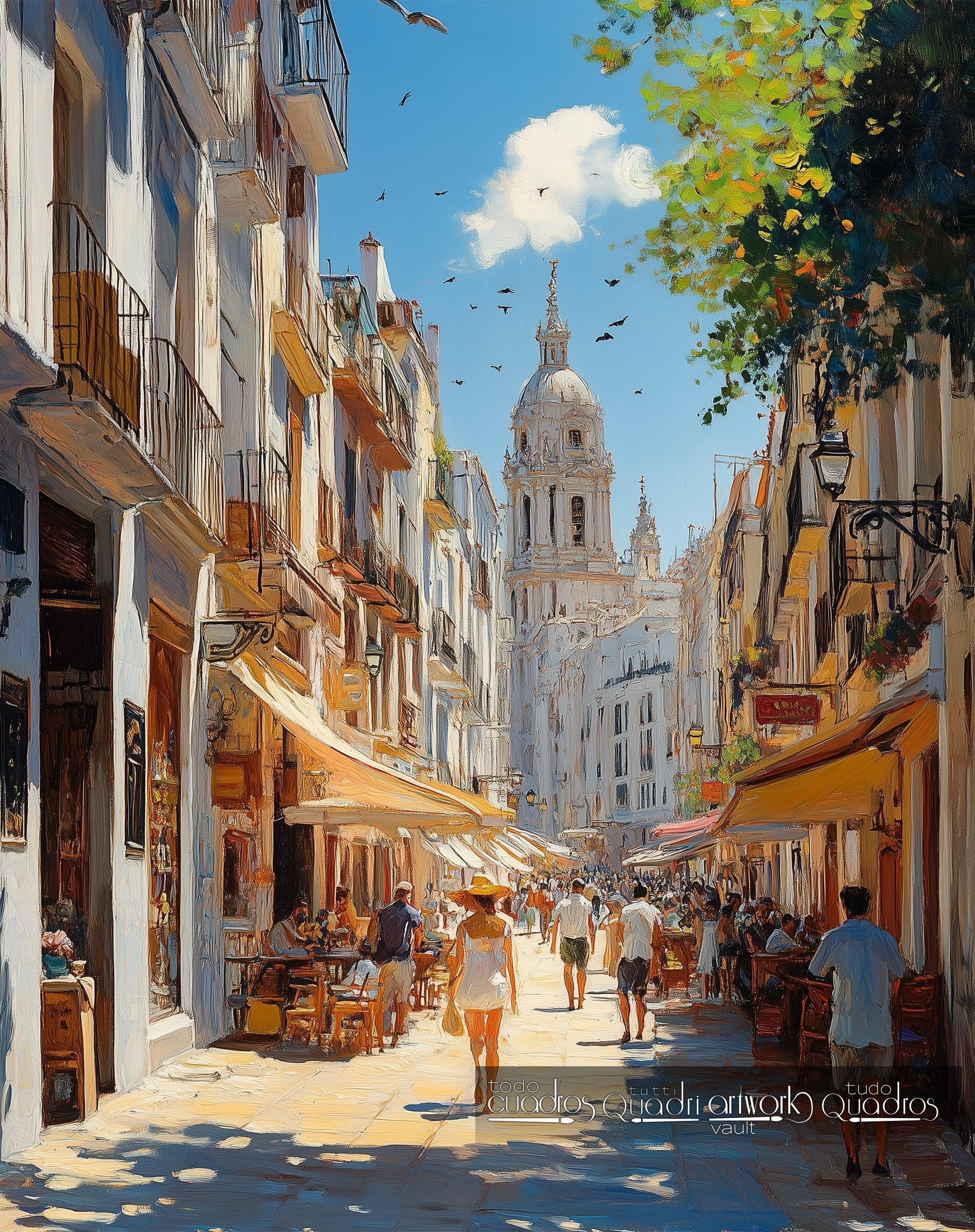 Stadt aus Sonne und Kalk, im Stil von Sorolla