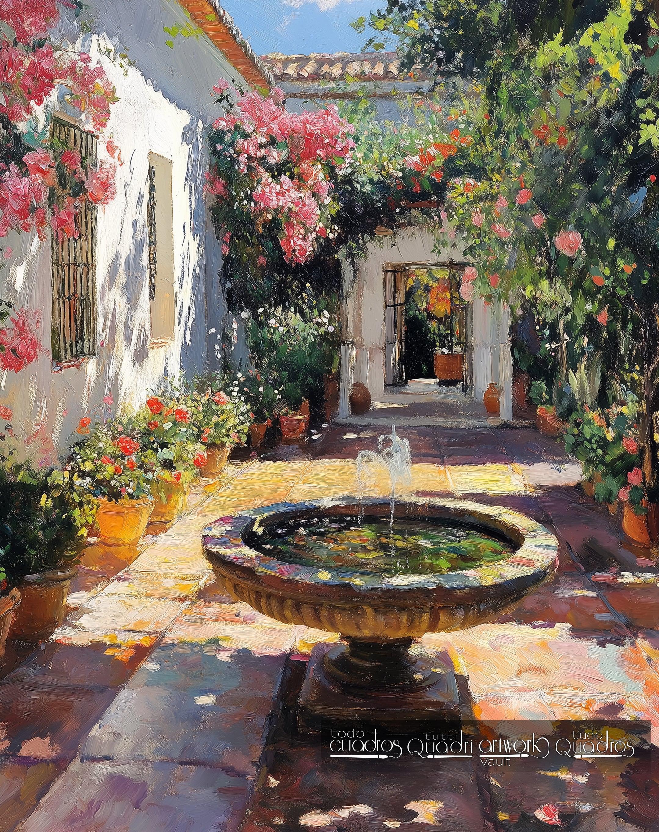 Eine andalusische Ecke, im Stil von Sorolla
