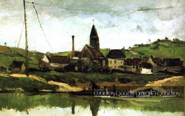 Ansicht von Bonnières, Cézanne